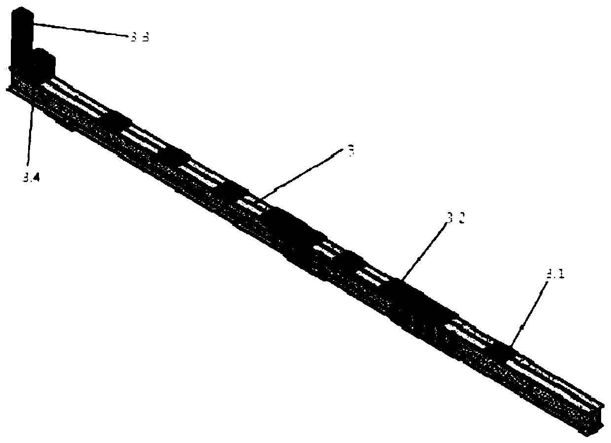 Main truss surface installation and construction method