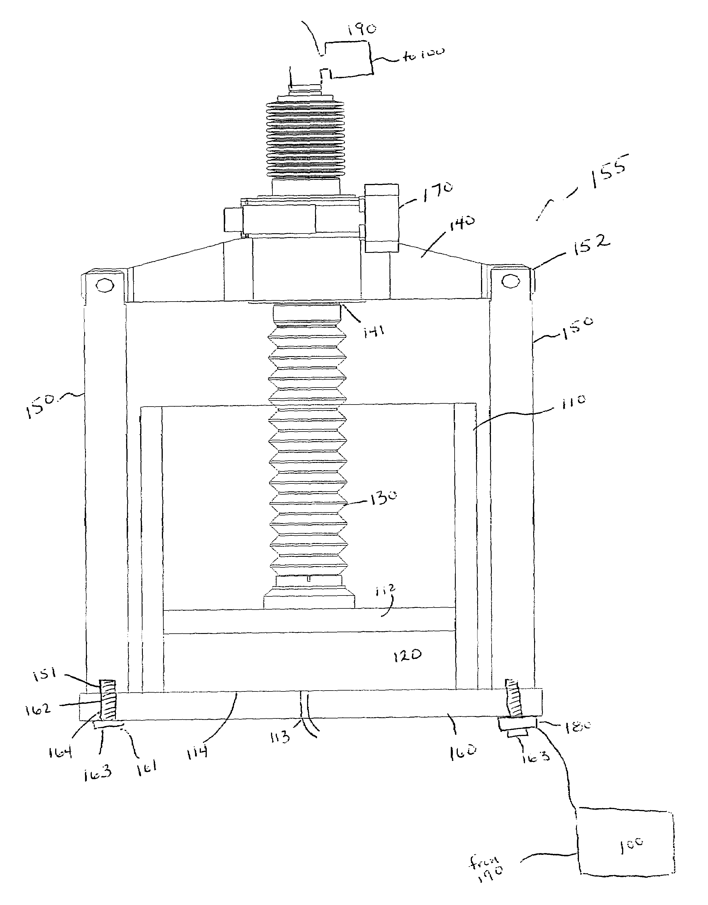 System for automated compression of chromatography columns