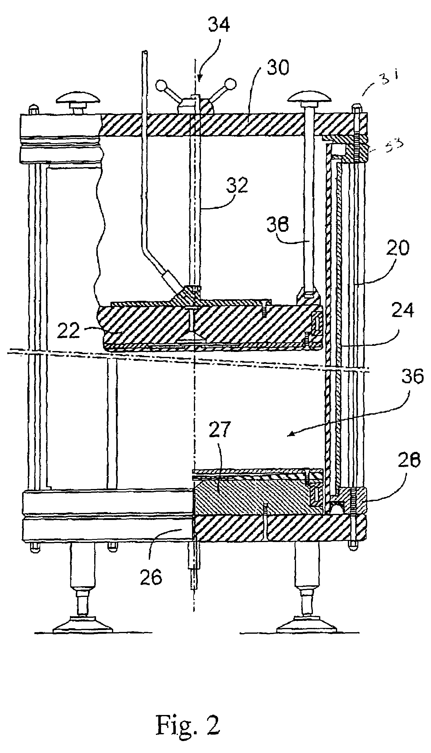 System for automated compression of chromatography columns