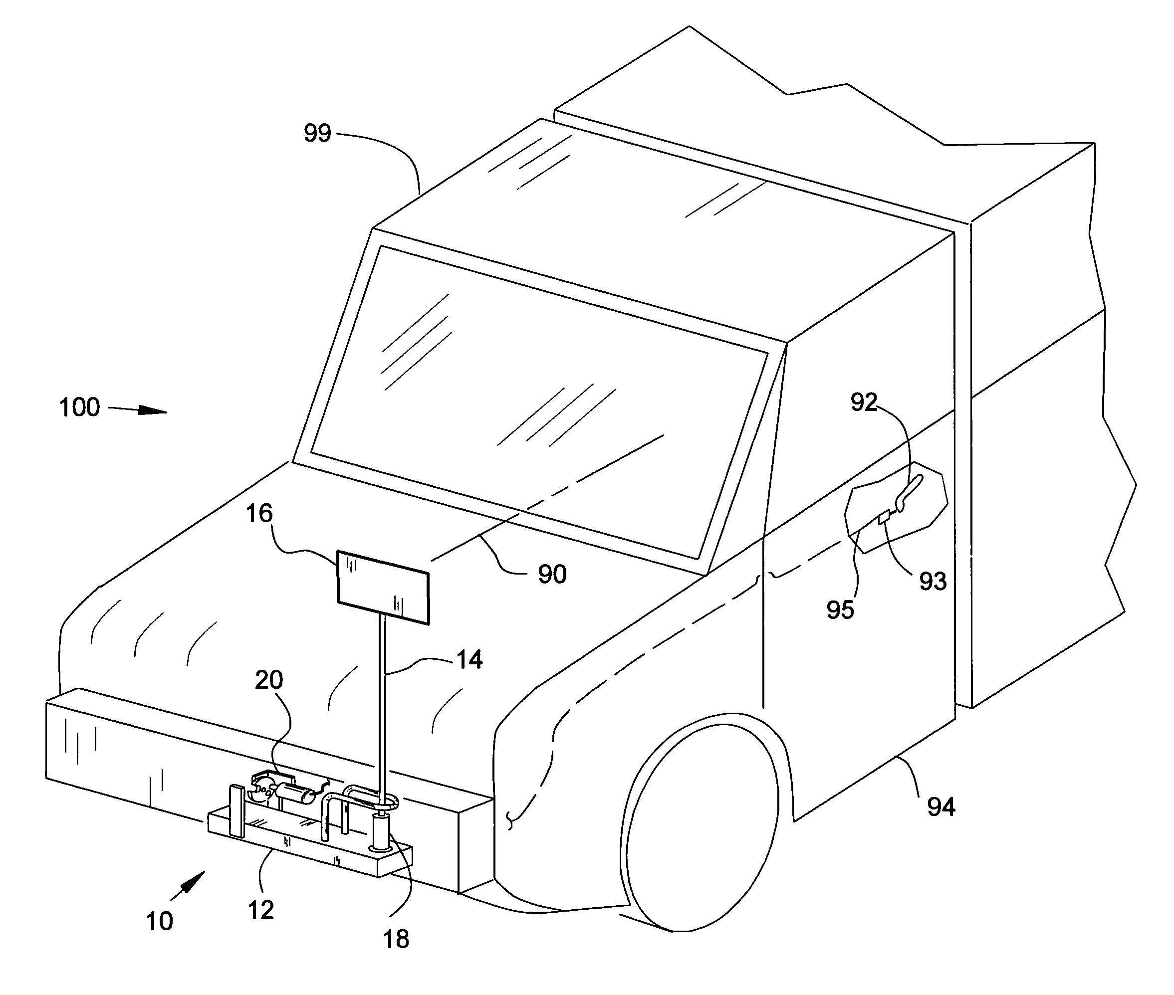 Vehicle operator safety signal