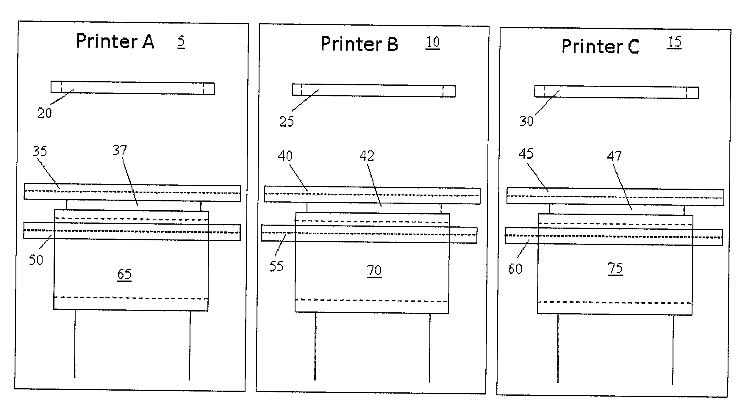 Vertically separated pass through conveyor system and method in surface mount technology process equipment