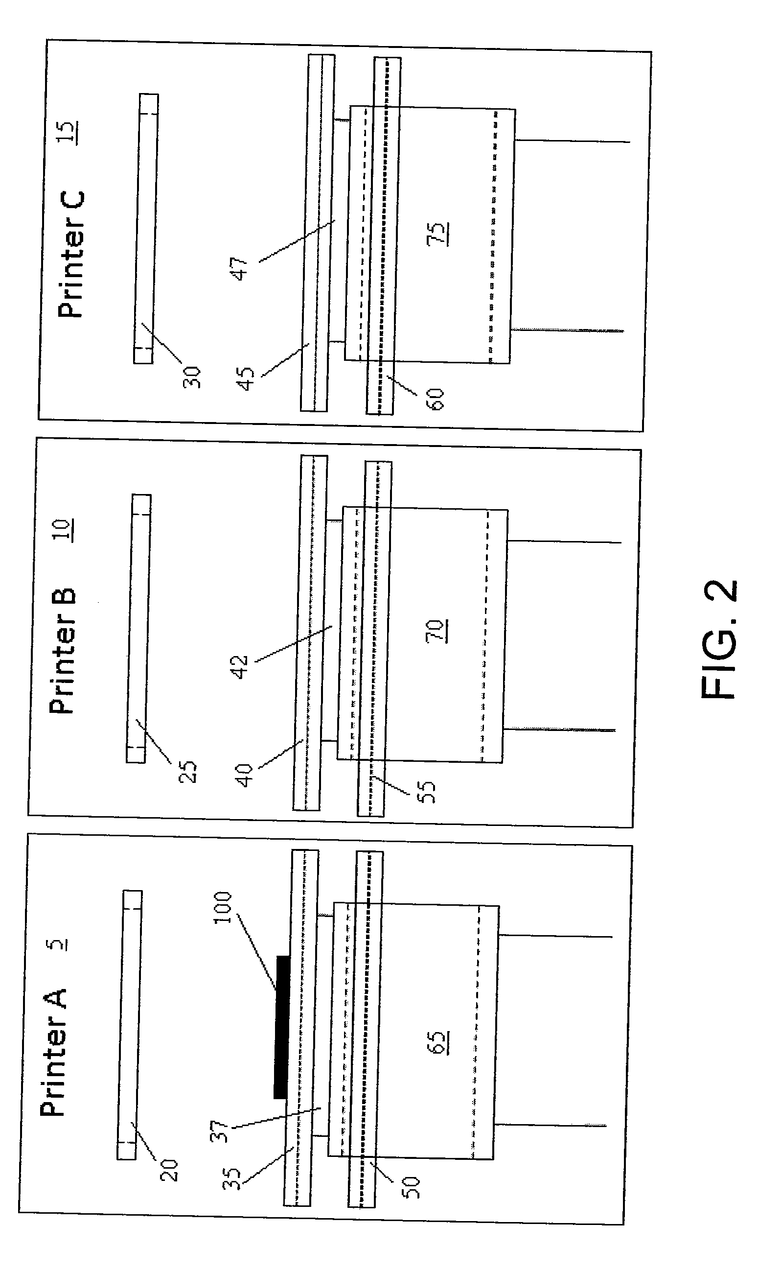 Vertically separated pass through conveyor system and method in surface mount technology process equipment