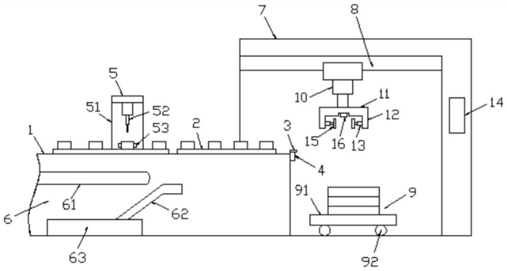 Stacking device of static pressure brick making machine