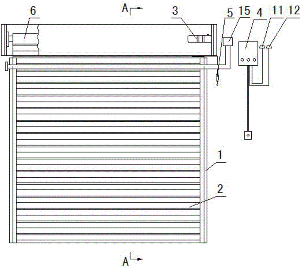 Automatic steel fireproof roller shutter