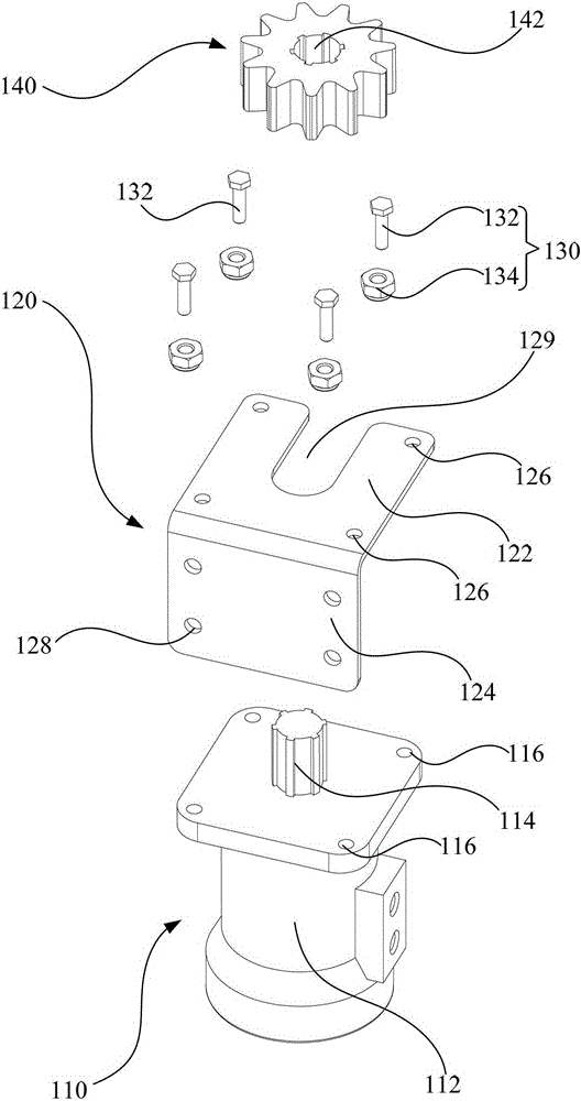 Rotating structure of lamps and lanterns for lighting vehicles