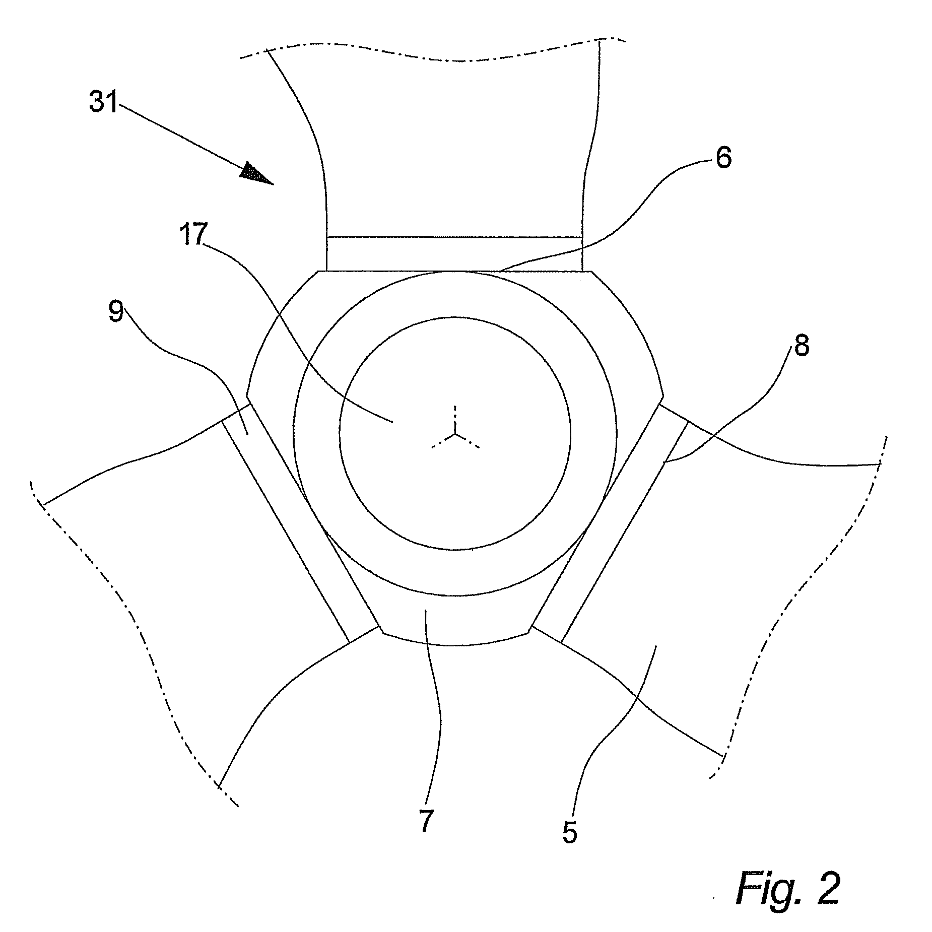 Wind Turbine, a Hub for a Wind Turbine and Use Hereof