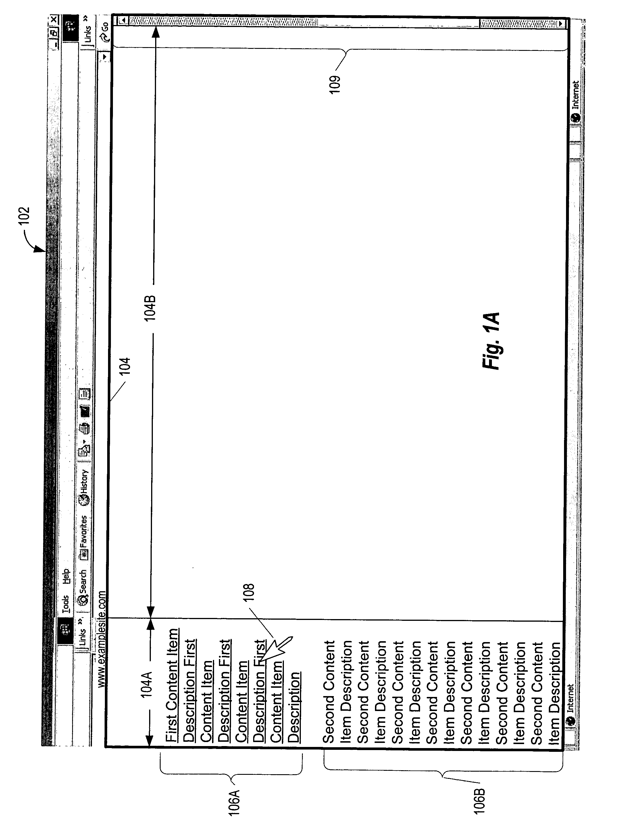 Space-optimized content display