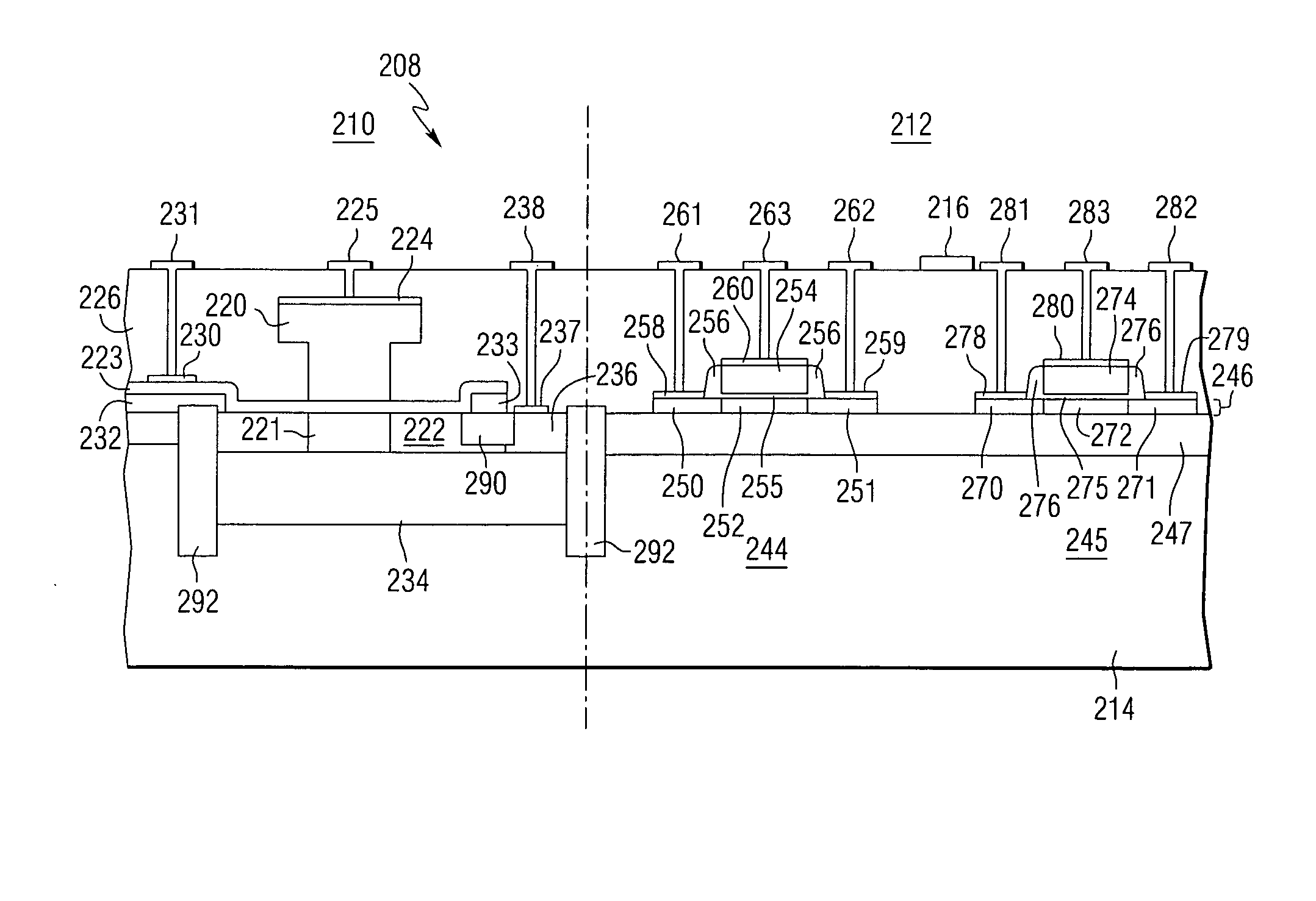 Bipolar/thin film SOI CMOS structure and method of making same