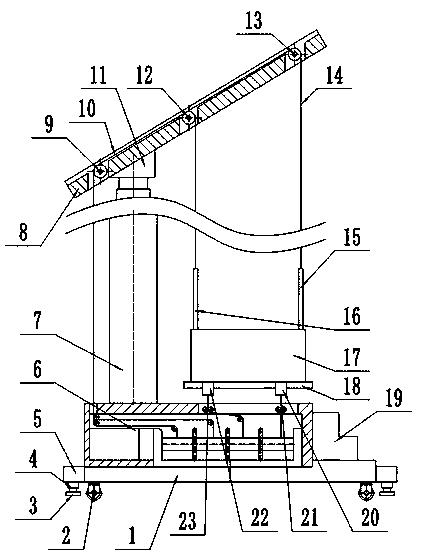 Combined electric power maintaining lifting ladder