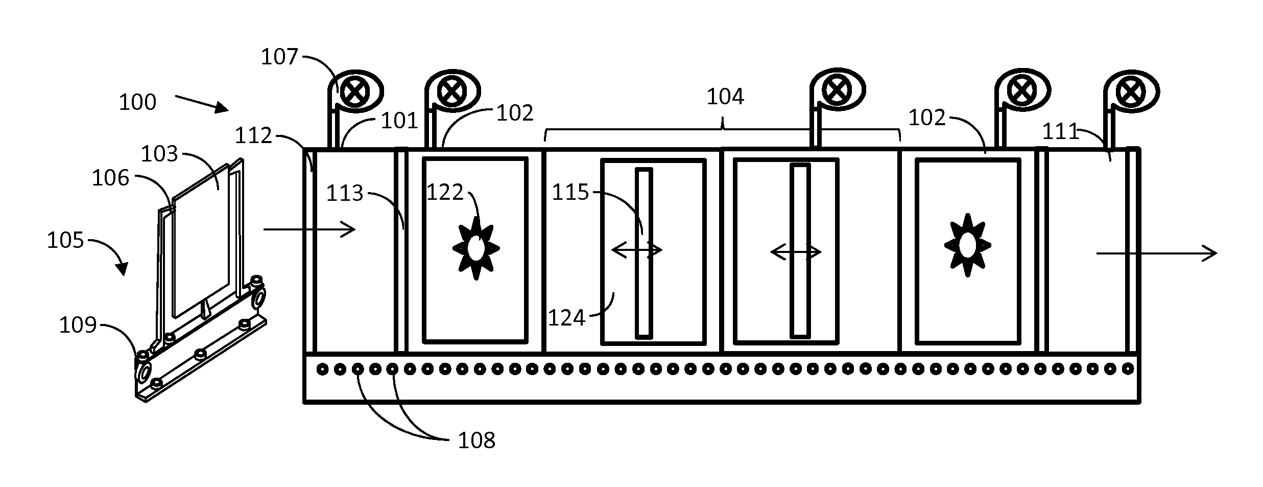 System architecture for combined static and pass-by processing