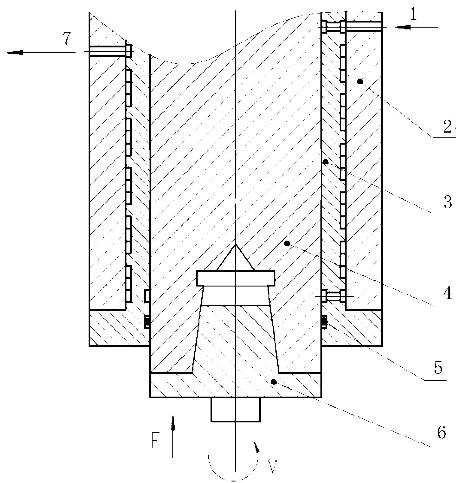 Self-lubrication cooled type gear shaper spindle structure