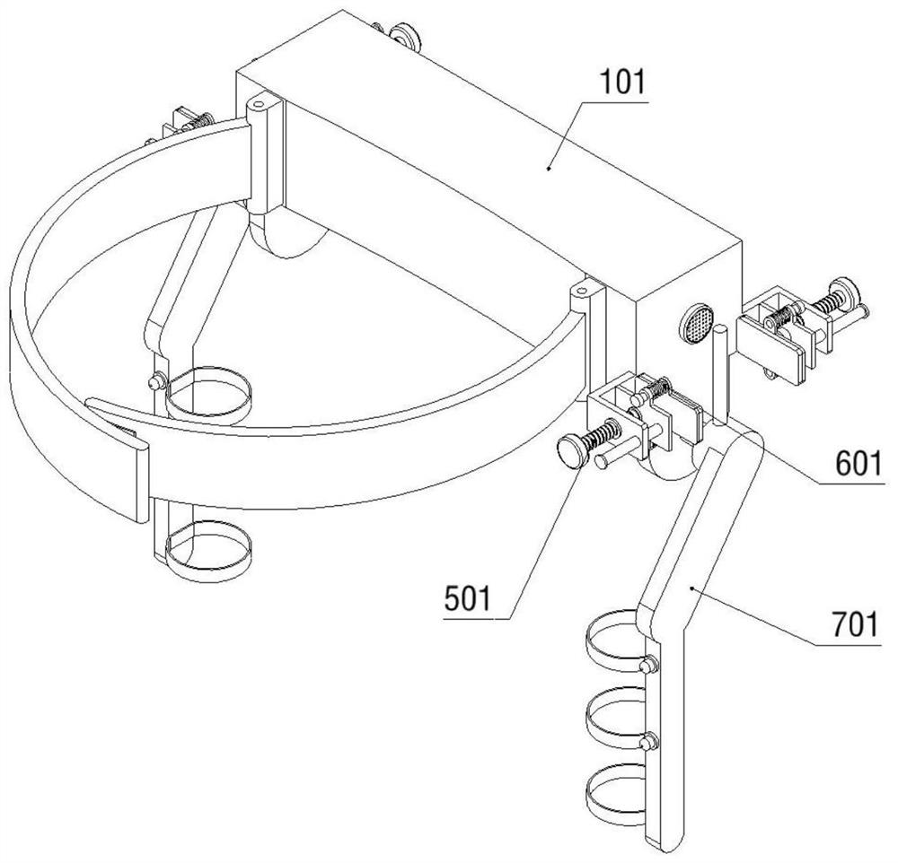 Acousto-optic auxiliary gait training device for Parkinson's disease gait disorder patients