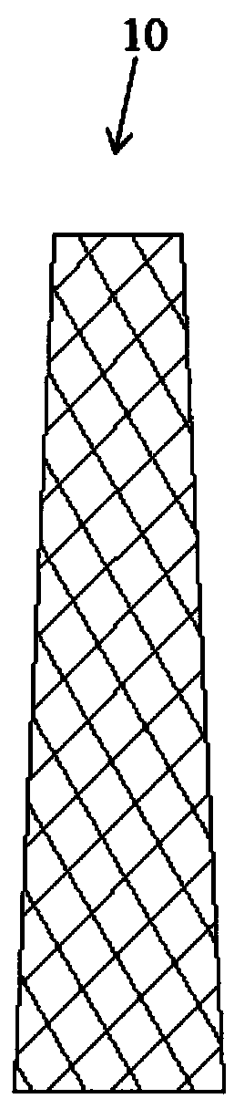 Sectional composite dense net structure carotid artery stent