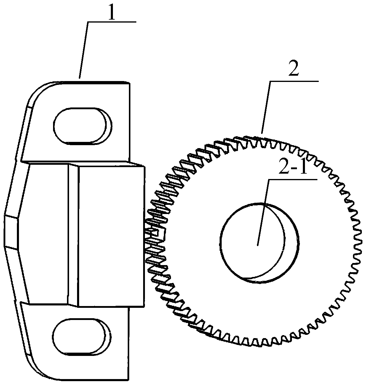 A gear type magnetic encoder based on missing tooth structure