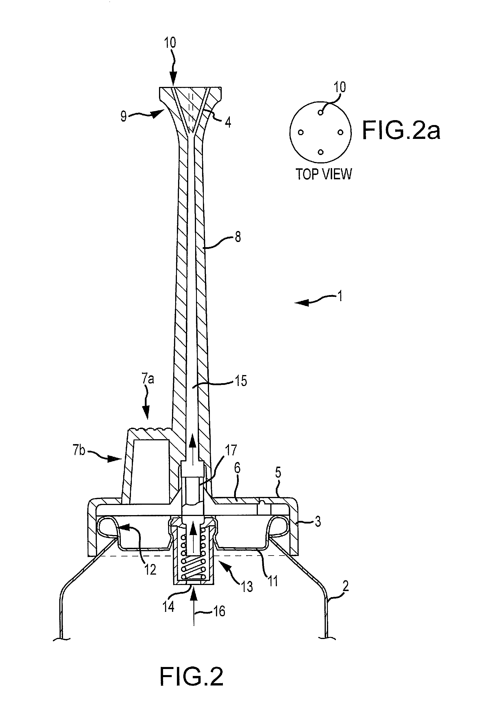 Actuator for dispensing aerosol hair care products closer to the scalp