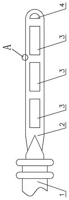 High-frequency electric knife tool bit capable of reducing adhesion