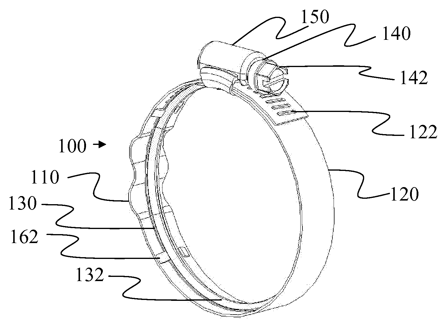 Compression hose clamp