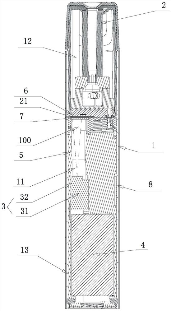 Main body and electronic atomization device