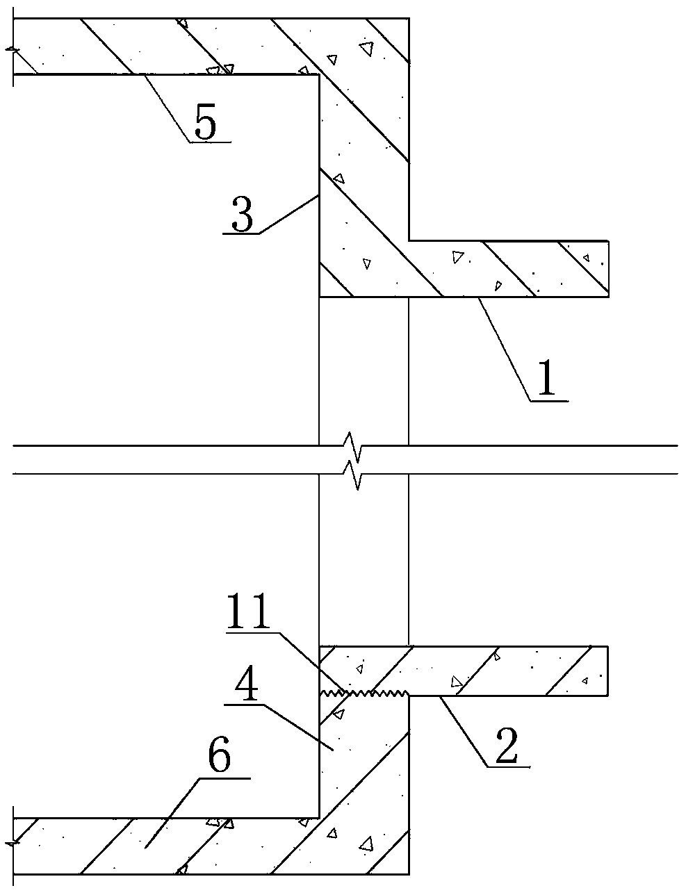 Cantilever bay window board concrete overall pouring structure and construction method thereof