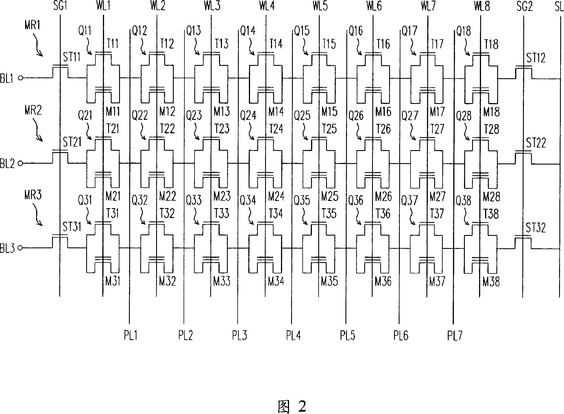 And/not gate type non-volatility memory and manufacturing method and operation method therefor