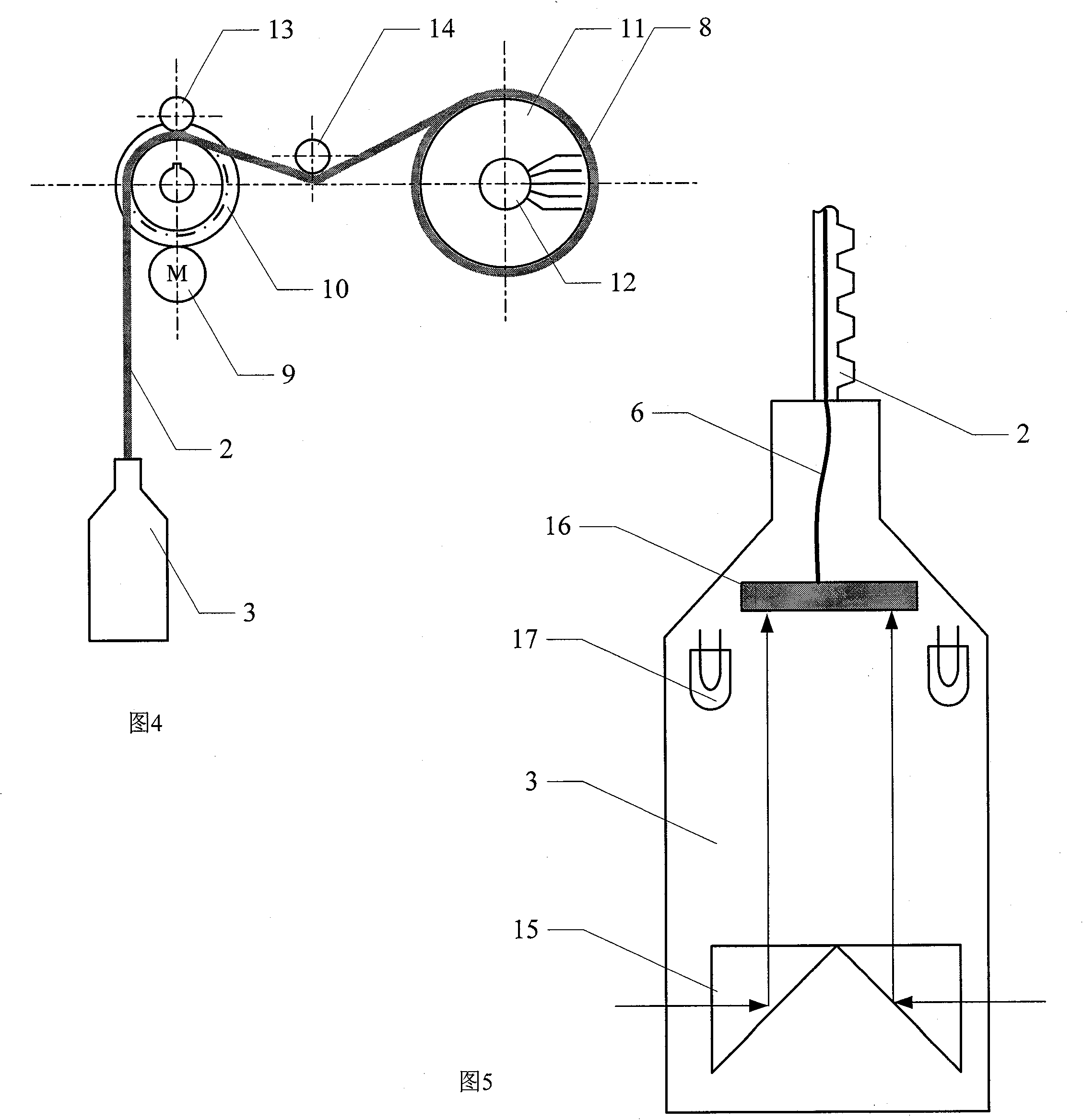 Method and apparatus for detecting internal surface of dry hollow reactor