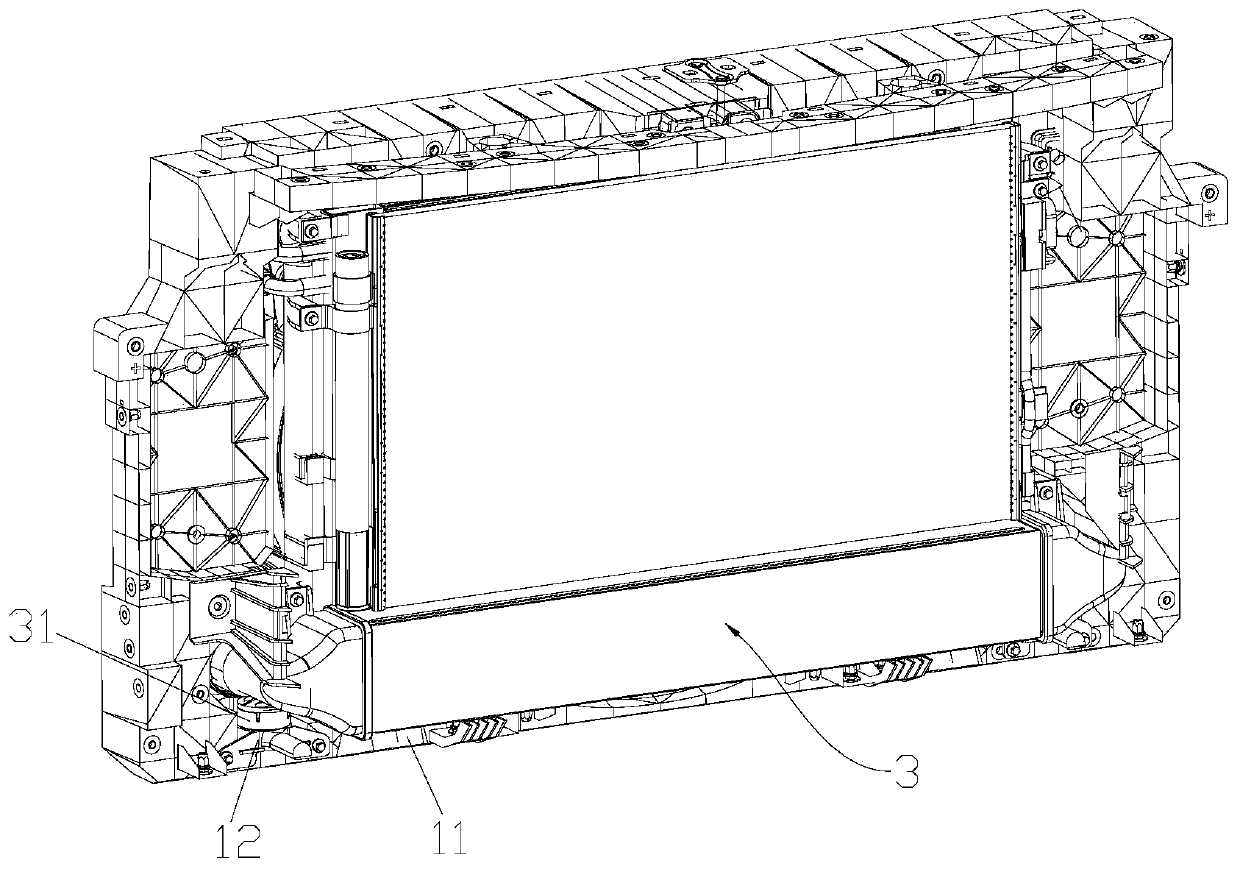 Automobile front end frame and automobile