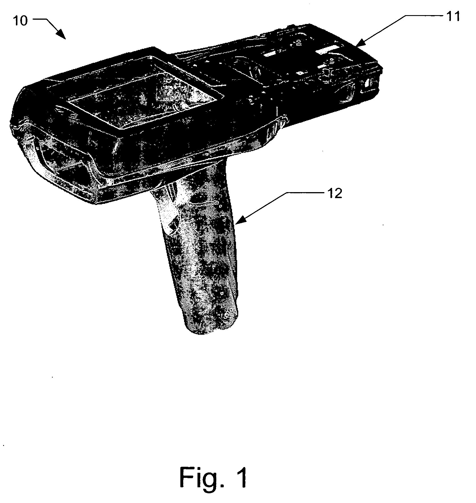 Mobile terminal with handle that houses a stylus