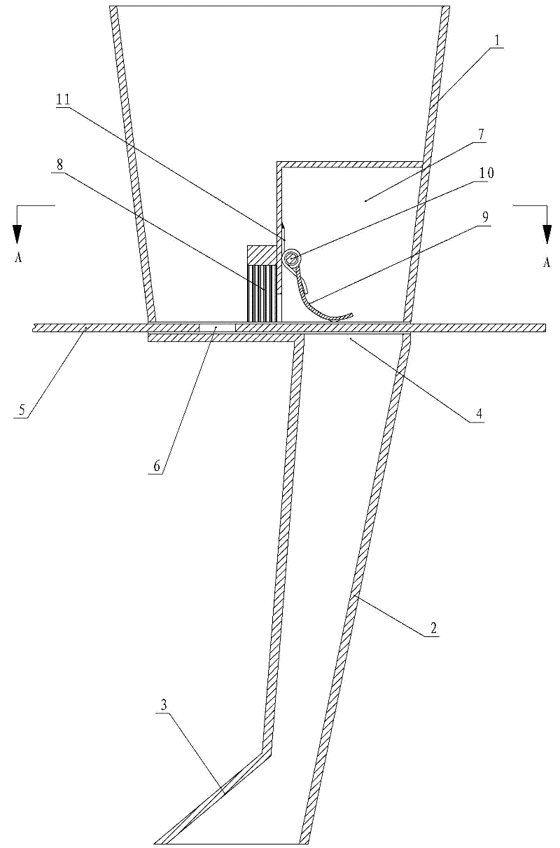 Dislocation type corn planting method and reciprocating flashboard type seed and fertilizer sowing machine