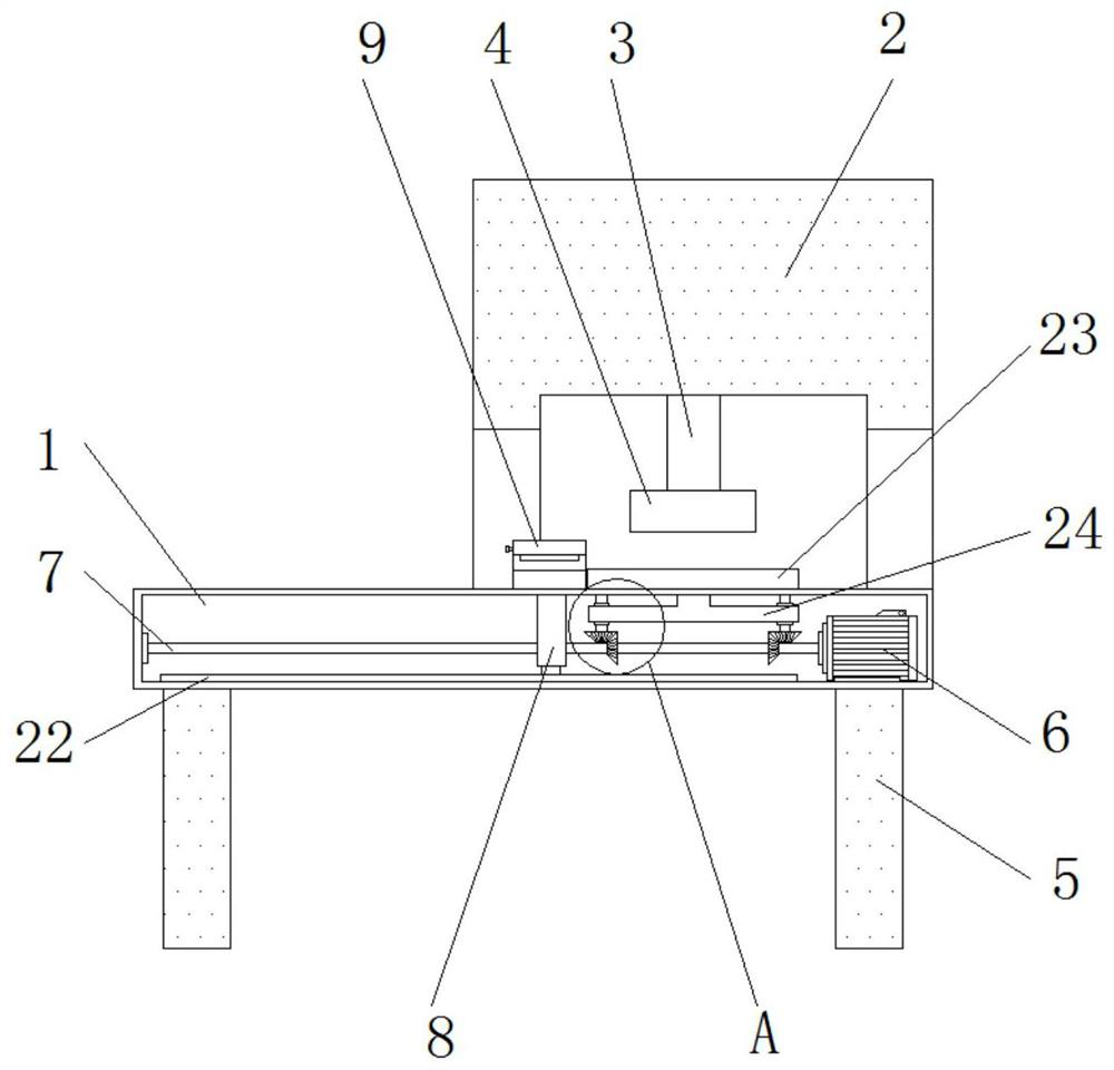 Automatic discharging and waste discharging device of open type fixed table press