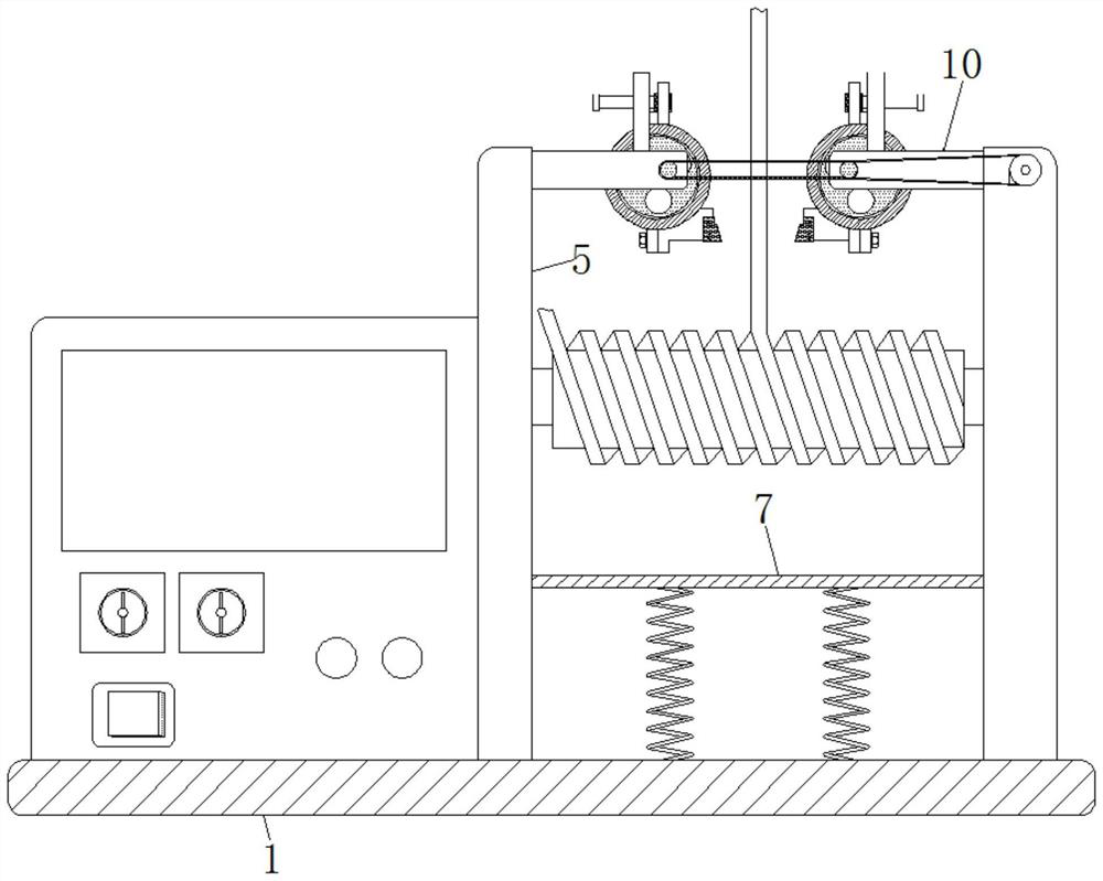 An Internet of things winding device with uniform winding and automatic cutting after quantitative winding