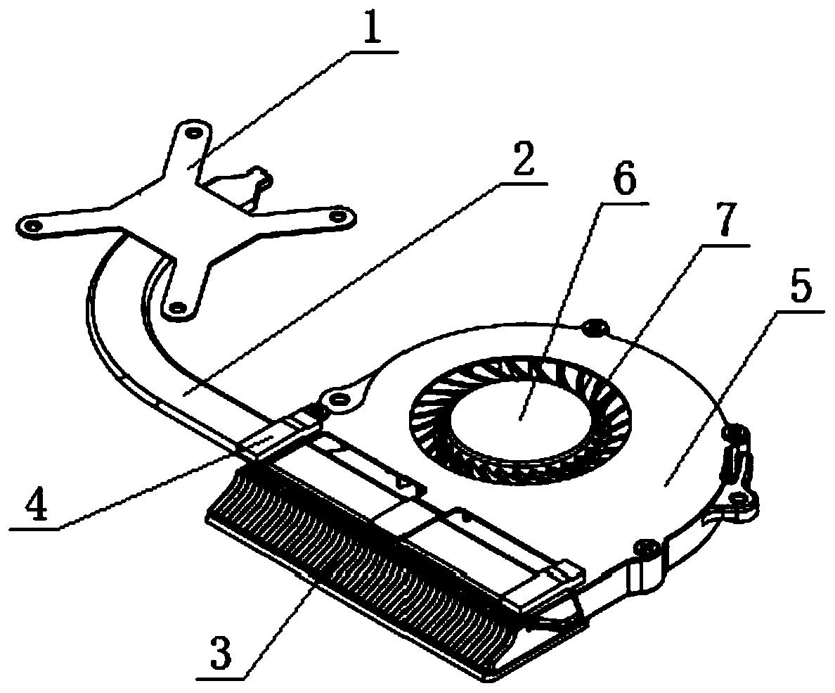 High-performance computer CPU radiator