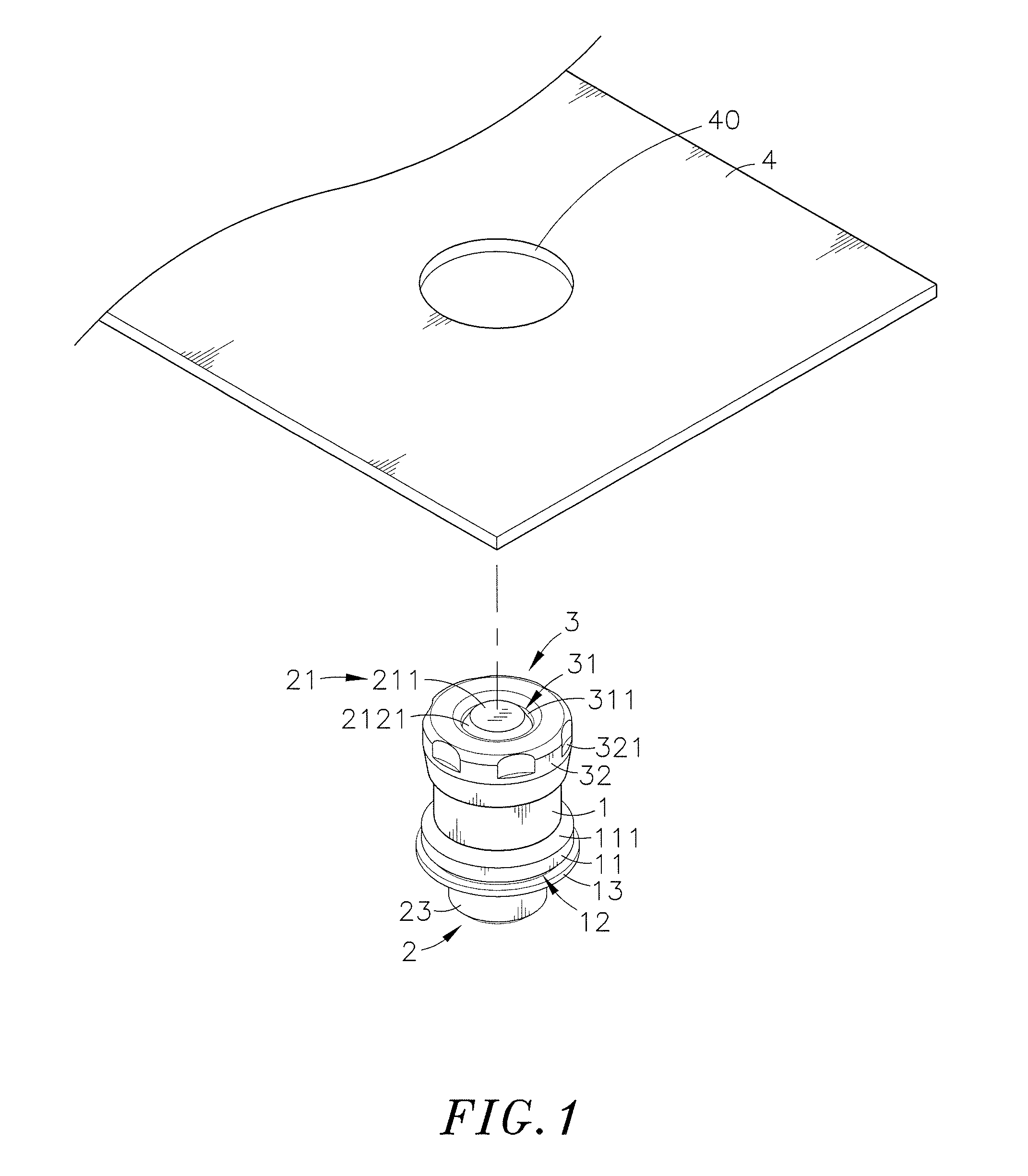 Floating fastener mounting structure