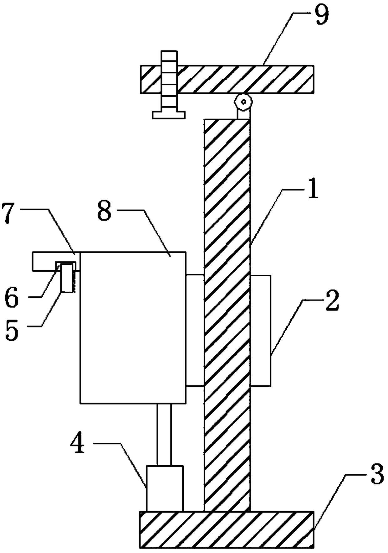 Residential district security and protection detection device based on face recognition