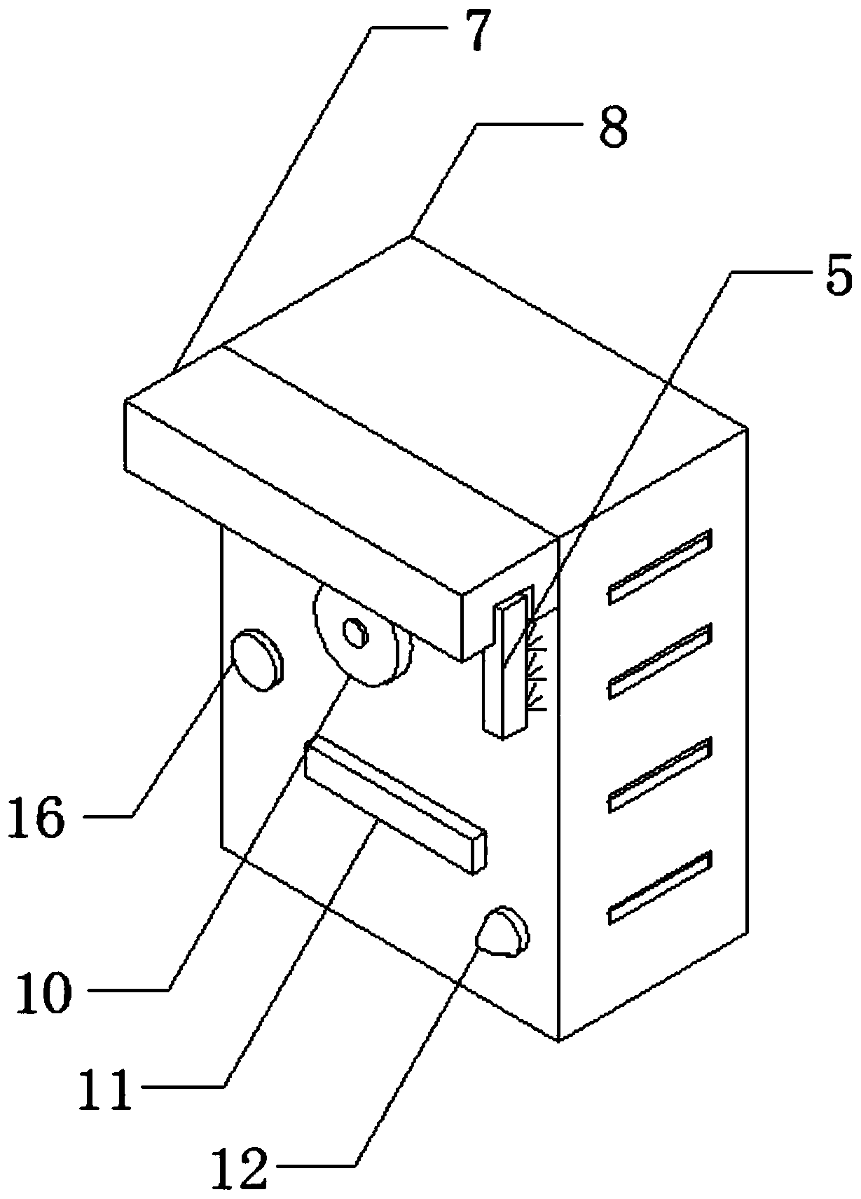 Residential district security and protection detection device based on face recognition