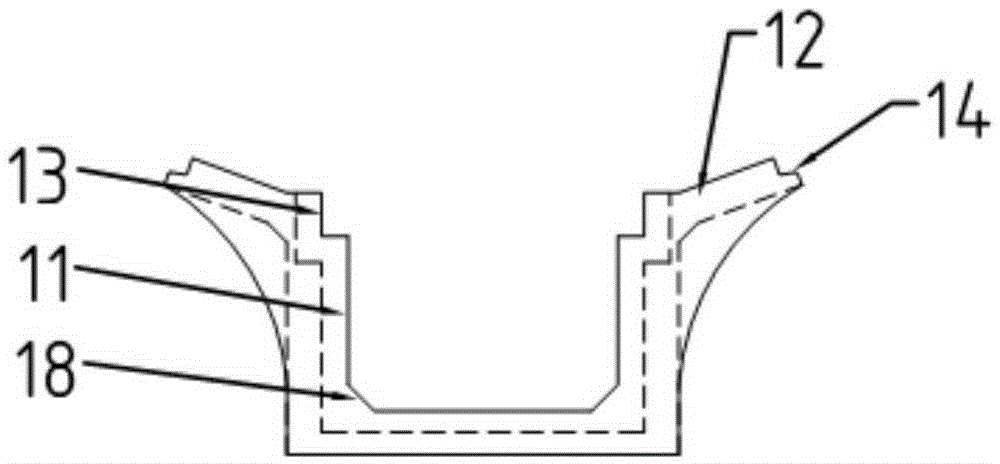 Sunken water collecting and permeating device