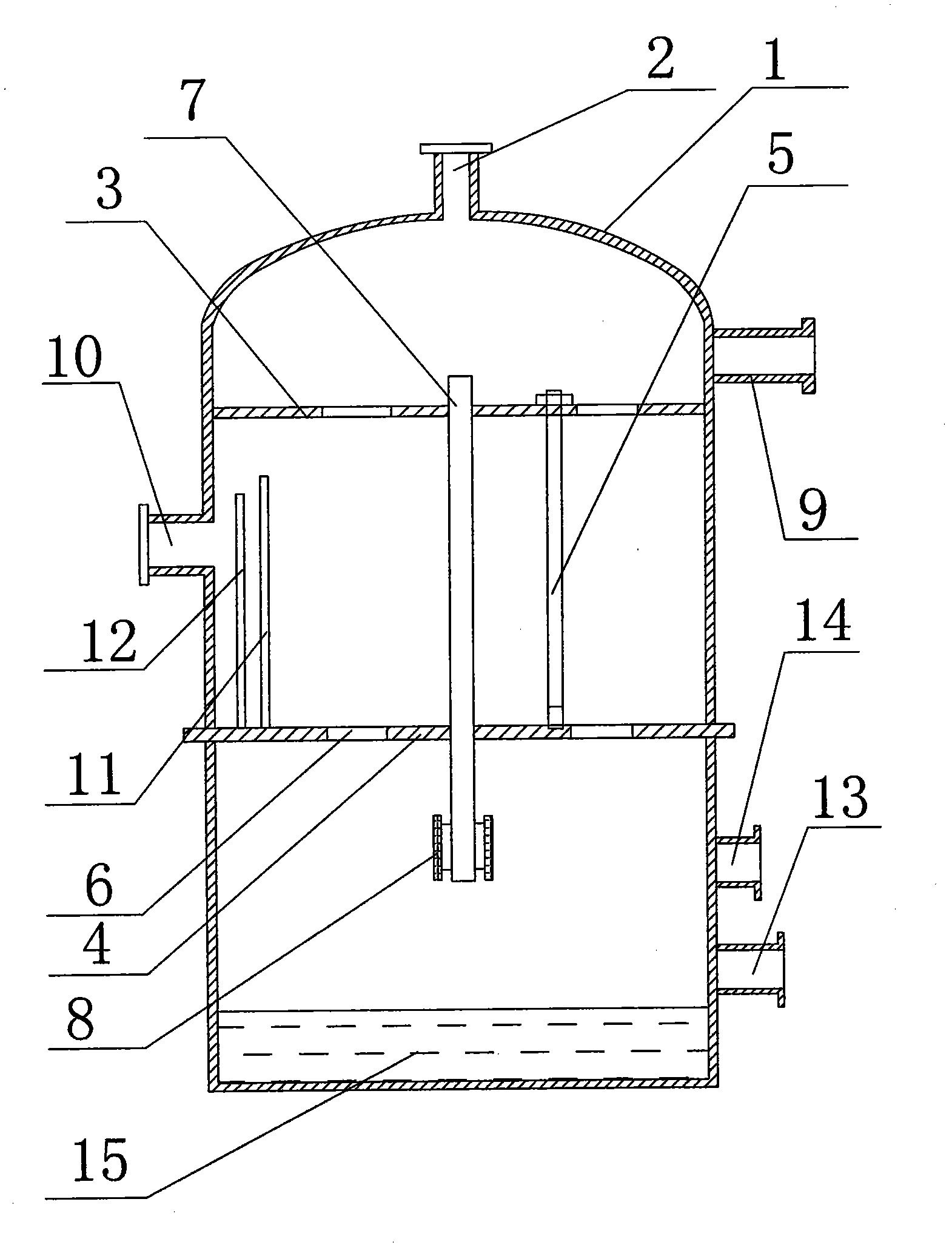 Falling film absorber