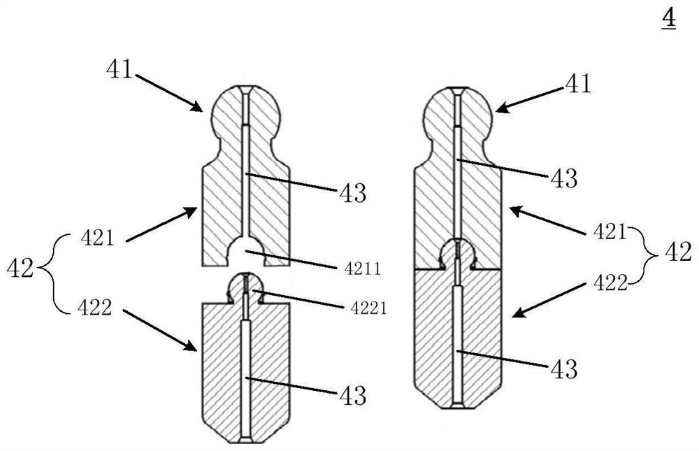 Plunger structure of axial hydraulic pump and axial hydraulic pump comprising same