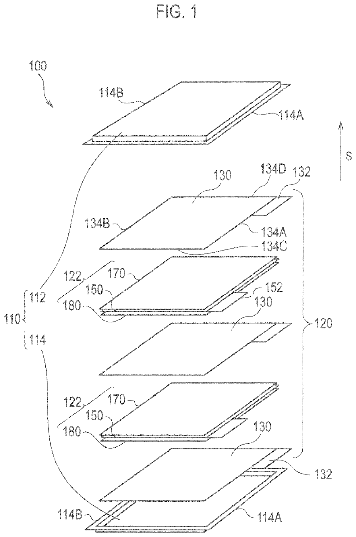 Laminated cell and method for manufacturing same