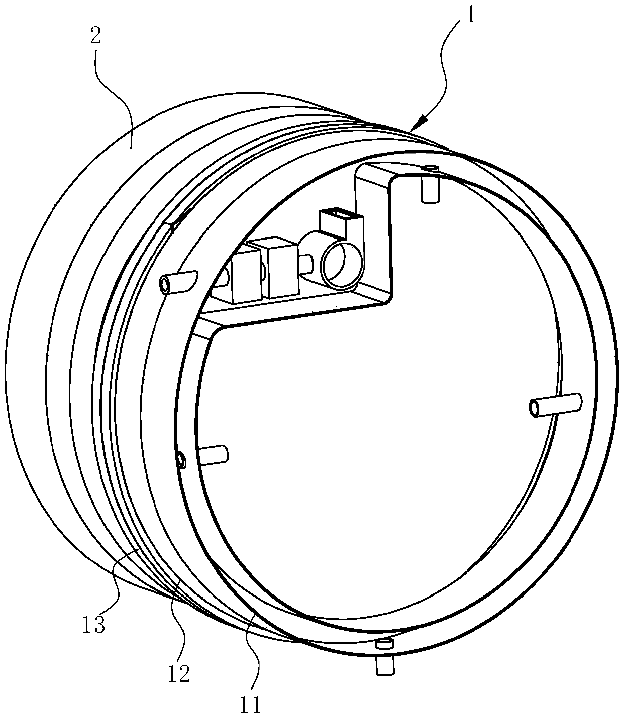 Negative ion generation device and filtering device using negative ion generation device