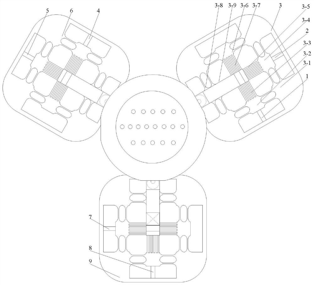 Flexible parallel multi-degree-of-freedom space micro-vibration device