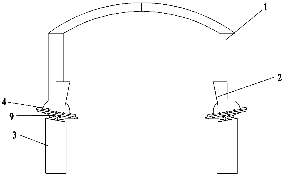 Slippage crawling device overturn-preventing system and construction method thereof