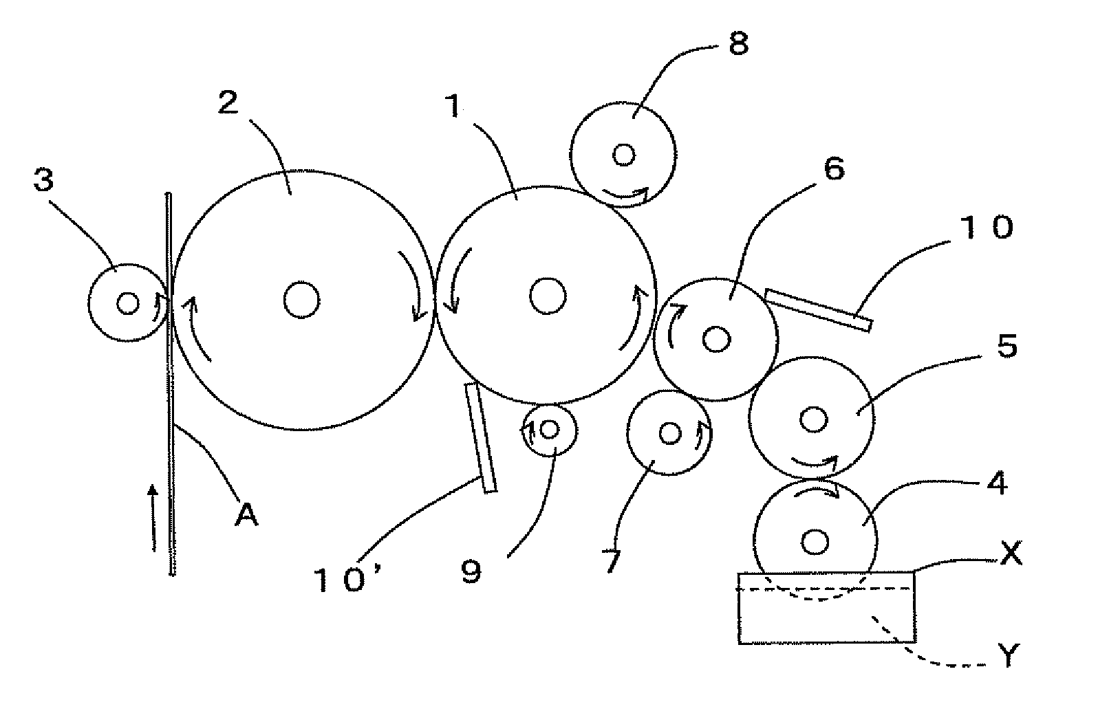 Liquid developing electrophotographic device roller and liquid developing electrophotographic device