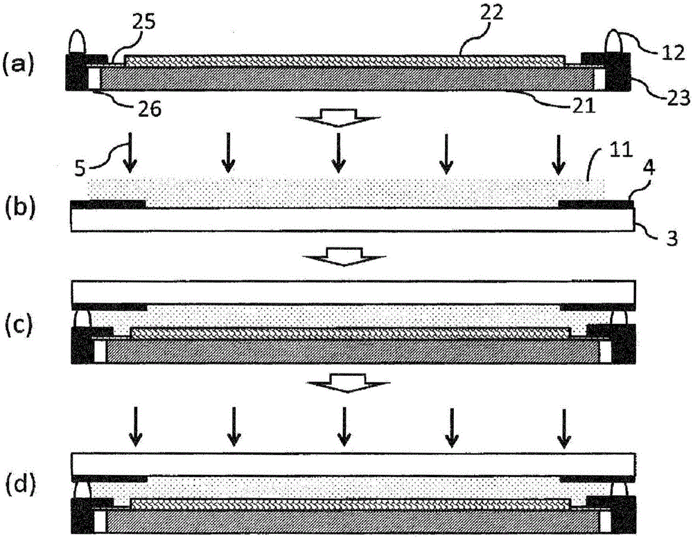 Image display device manufacturing method, hardening resin composition used therein, and image display device