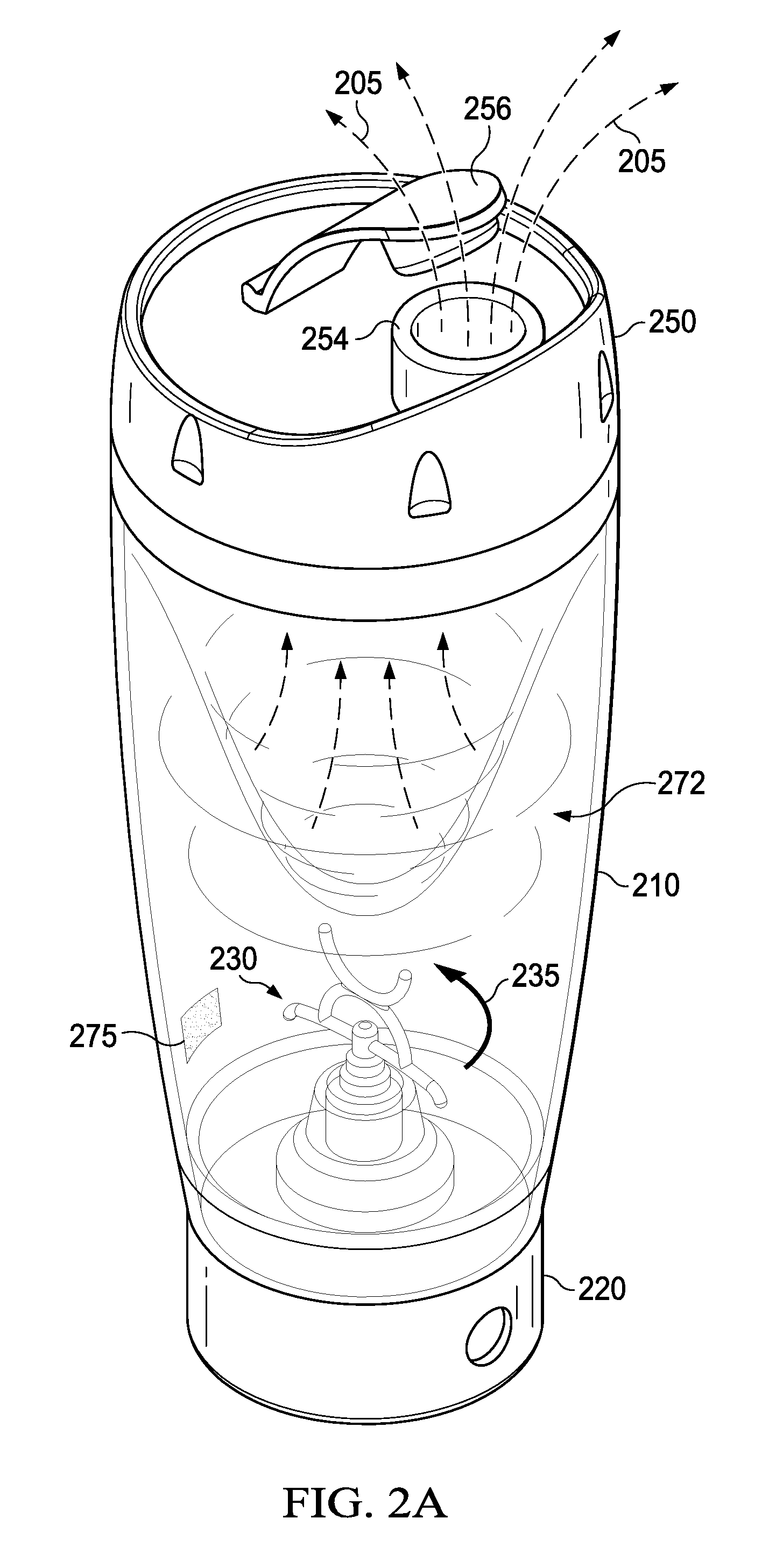 Apparatus and system for air-borne cleaning of surfaces