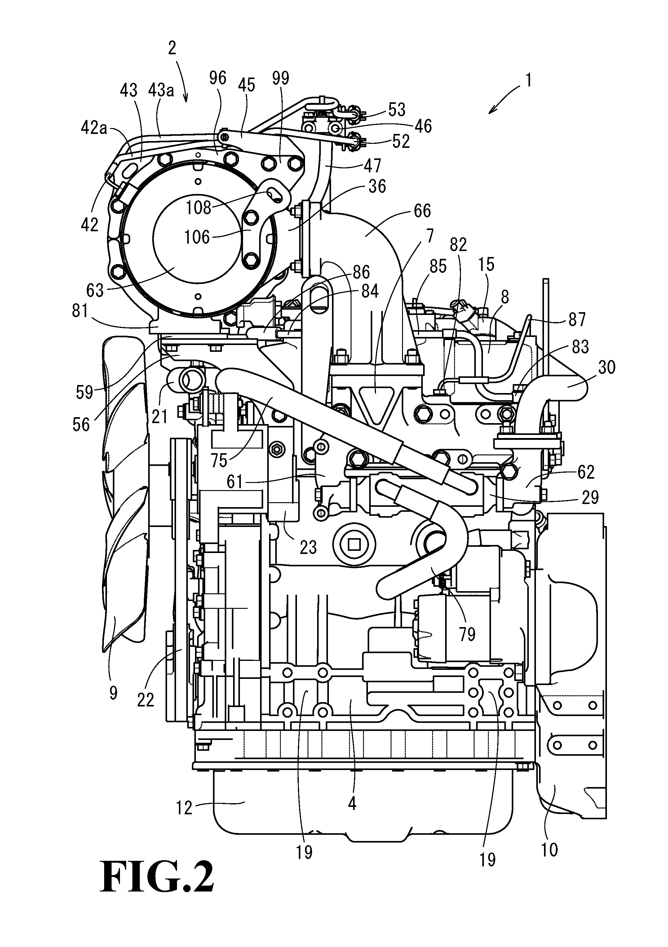 Engine device