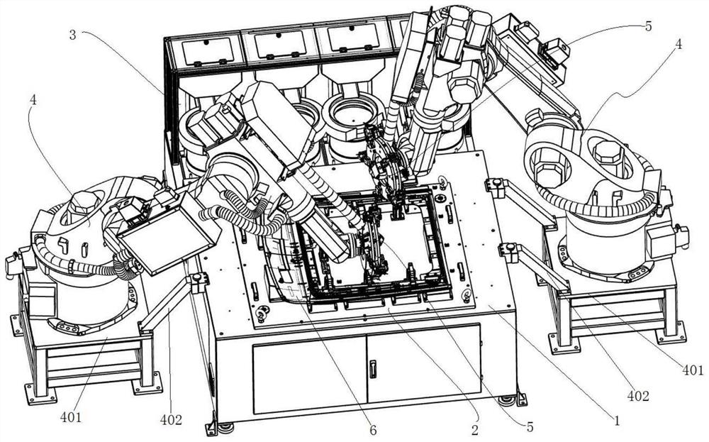 Nut insert hot melting workstation