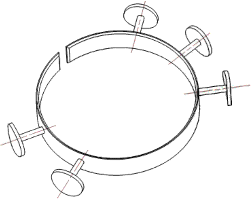 Main oil way cast chaplet of large diesel engine