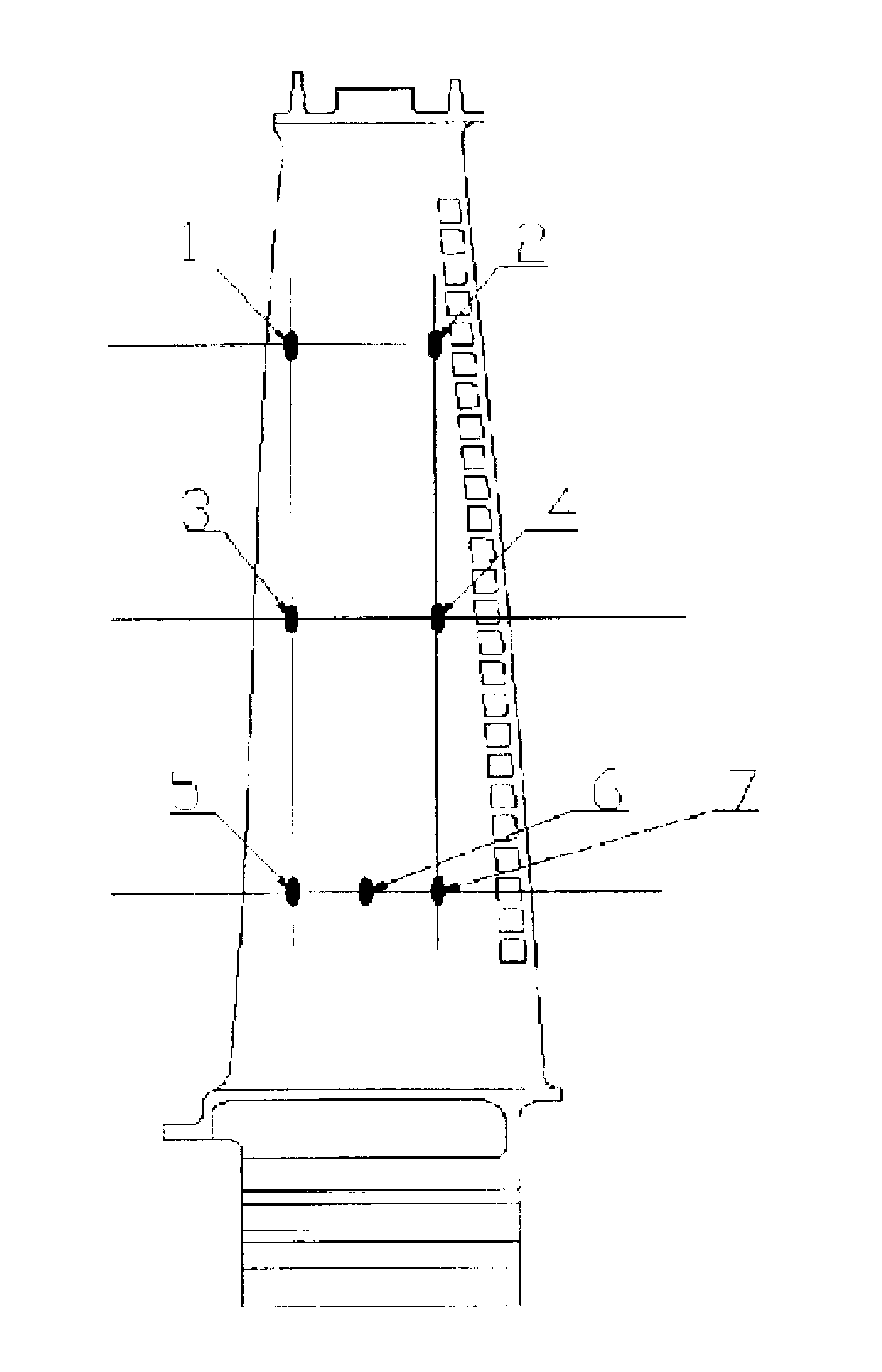 Method for enhancing strength of single crystal blade core by metal core support