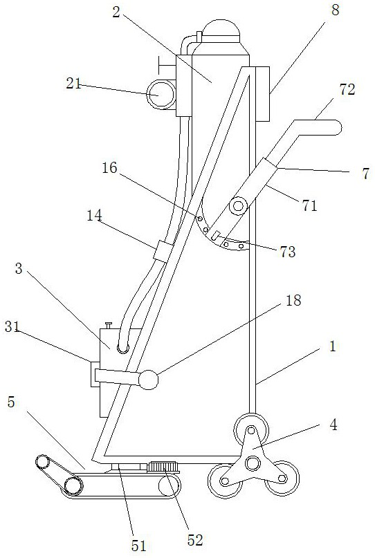 Electrified automatic gas supplementing device for SF6 equipment