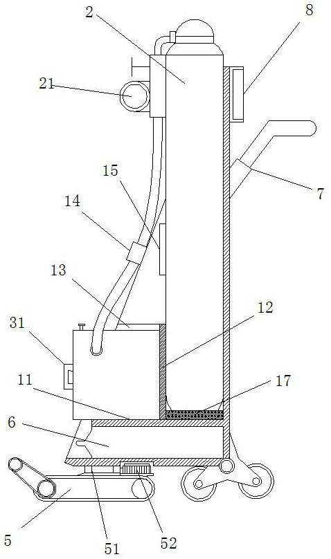 Electrified automatic gas supplementing device for SF6 equipment